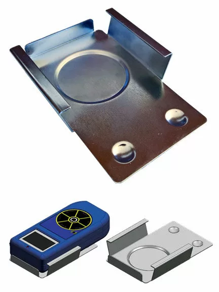 Radiation Alert Wipe Test Plate - swipe sample holder