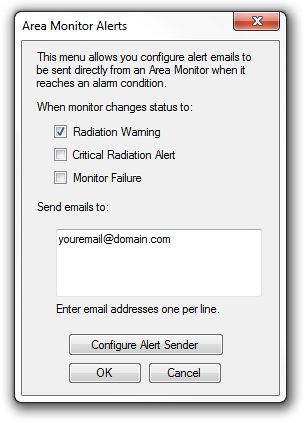Radiation Alert® Area Monitor Server Software
